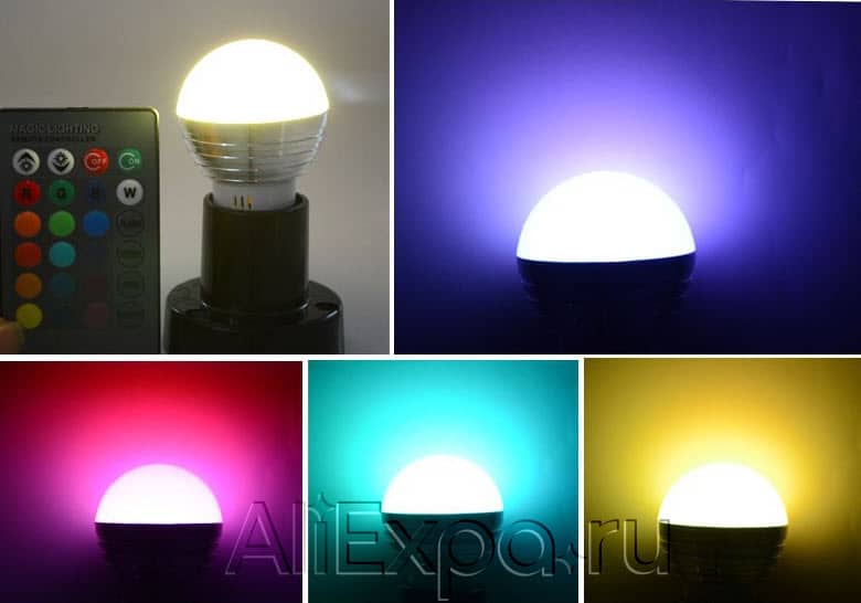 Светодиодная RGB лампа с пультом управления Аmmtoo купить на Алиэкспресс